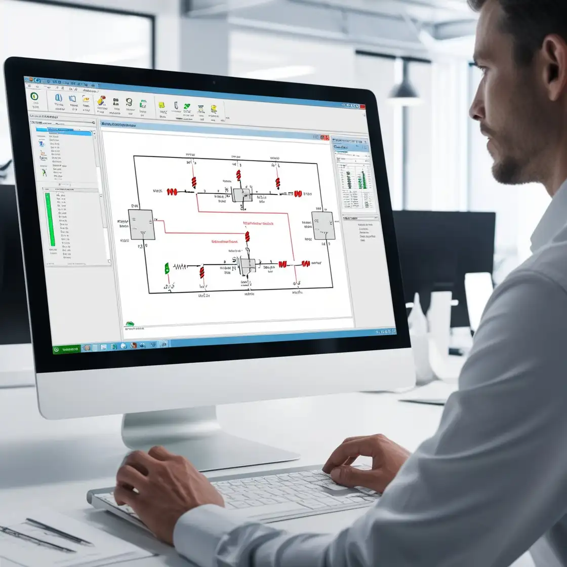 What are the different steps and phases in the relay coordination study in Canada? Care Labs plans, Analyzes, implements, and tests during the study process.