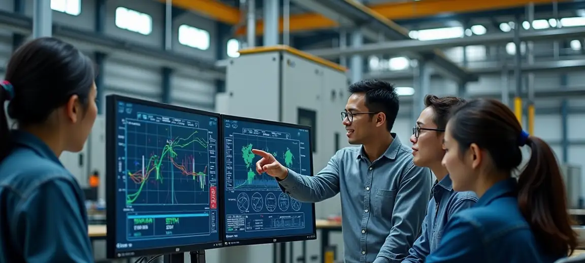 Engineers analyze data to ensure quality and reliability